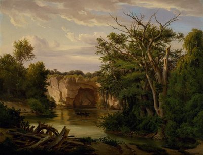Paesaggio collinare da Carl Hermann Frederick Lungkwitz